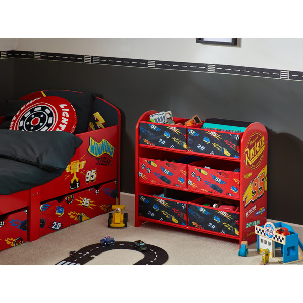 Lightning mcqueen bed with toy clearance box